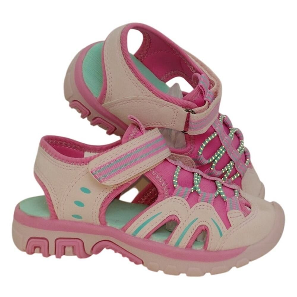 Lily & Dan Toddler Girls Sandals Pink Aqua Size 9/10
